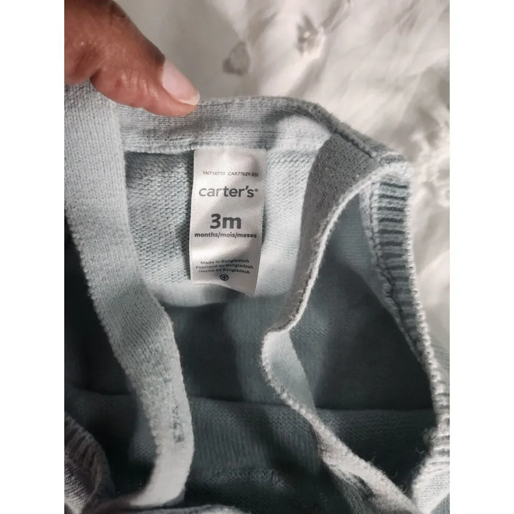 Baby Boy Clothing Bundle – Size 0–3 Months (Janie & Jack + Carter’s)